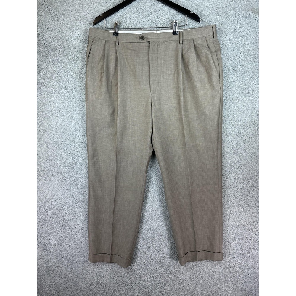 Zanella Bennett Pants Mens 40 Wool Pleated Dress Trousers Made in Italy Classic